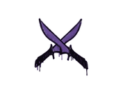 Sealed Graffiti | X-Knives (Monster Purple) image