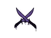 Sealed Graffiti | X-Knives (Monster Purple) image
