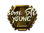 Sticker | sdy (Gold) | London 2018 image