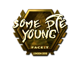 Sticker | sdy (Gold) | London 2018 image