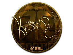 Sticker | KRIMZ (Gold) | Katowice 2019 image