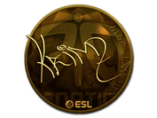 Sticker | KRIMZ (Gold) | Katowice 2019 image