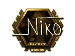 Sticker | niko (Gold)  | London 2018 image