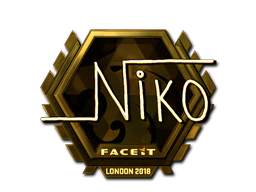 Sticker | niko (Gold)  | London 2018 image