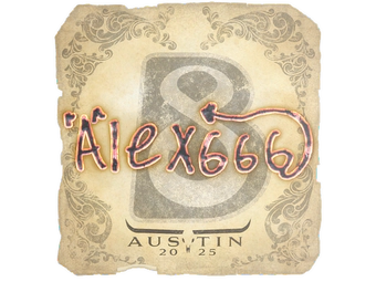 Sticker | alex666 | Austin 2025 image