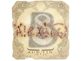 Sticker | alex666 | Austin 2025 image