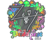 Sticker | zevy (Holo) | Budapest 2025 image