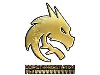 Sticker | Team Spirit (Gold) | Copenhagen 2024 image