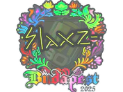 Sticker | slaxz- (Holo) | Budapest 2025 image