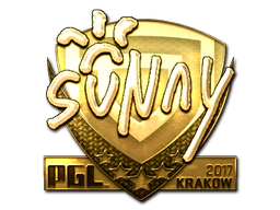Sticker | suNny (Gold) | Krakow 2017 image