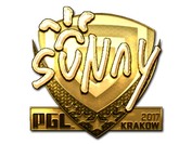 Sticker | suNny (Gold) | Krakow 2017 image