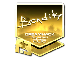 Sticker | bondik (Gold) | Cluj-Napoca 2015 image