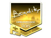 Sticker | bondik (Gold) | Cluj-Napoca 2015 image