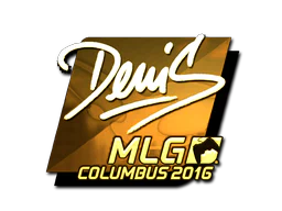 Sticker | denis (Gold) | MLG Columbus 2016 image
