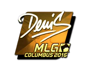 Sticker | denis (Gold) | MLG Columbus 2016 image