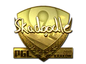 Sticker | Skadoodle (Gold) | Krakow 2017 image