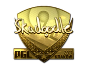 Sticker | Skadoodle (Gold) | Krakow 2017 image