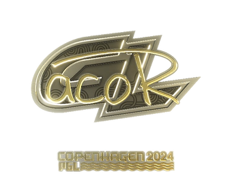 Sticker | acoR (Gold) | Copenhagen 2024 image