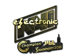 Sticker | electroNic (Gold) | Stockholm 2021 image