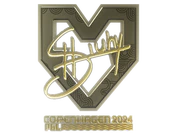 Sticker | siuhy (Gold) | Copenhagen 2024 image