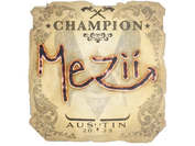 Sticker | mezii (Champion) | Austin 2025 image
