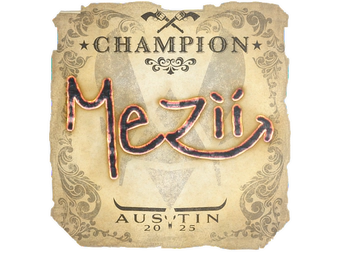Sticker | mezii (Champion) | Austin 2025 image