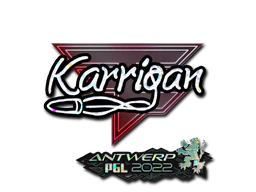 Sticker | karrigan (Glitter) | Antwerp 2022 image