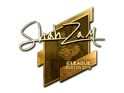 Sticker | ShahZaM (Gold) | Boston 2018 image