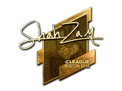 Sticker | ShahZaM (Gold) | Boston 2018 image