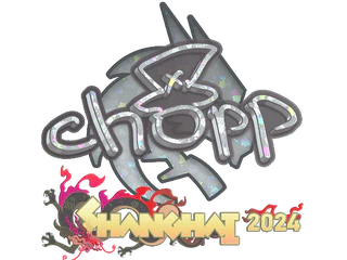 Sticker | chopper (Glitter) | Shanghai 2024