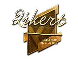 Sticker | qikert (Gold) | Boston 2018 image