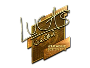 Sticker | LUCAS1 (Gold) | Boston 2018 image