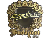 Sticker | esenthial (Gold) | Budapest 2025 image