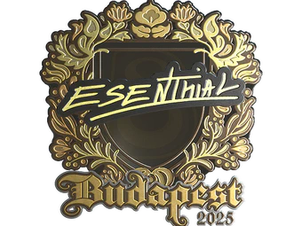 Sticker | esenthial (Gold) | Budapest 2025 image