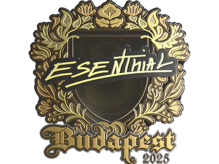 Sticker | esenthial (Gold) | Budapest 2025