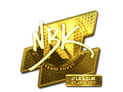 Sticker | NBK- (Gold) | Atlanta 2017 image