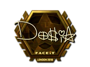 Sticker | Dosia (Gold) | London 2018 image