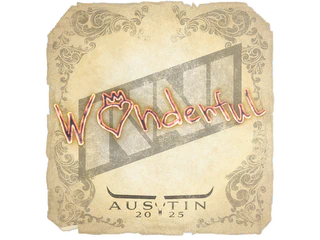 Sticker | w0nderful | Austin 2025