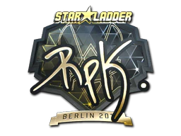 Sticker | RpK (Gold) | Berlin 2019 image