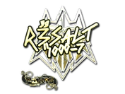 Sticker | r3salt (Gold) | Paris 2023 image