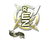Sticker | REZ (Gold) | Paris 2023 image