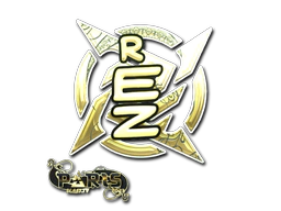 Sticker | REZ (Gold) | Paris 2023 image