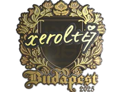Sticker | xerolte (Gold) | Budapest 2025 image