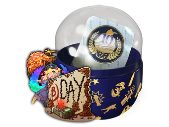 10 Year Birthday Sticker Capsule image