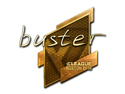 Sticker | buster (Gold) | Boston 2018 image