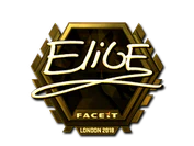 Sticker | EliGE (Gold) | London 2018 image