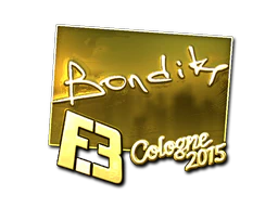 Sticker | bondik (Gold) | Cologne 2015 image