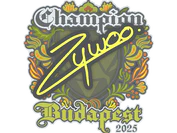 Sticker | ZywOo (Champion) | Budapest 2025 image