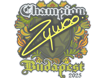 Sticker | ZywOo (Champion) | Budapest 2025 image