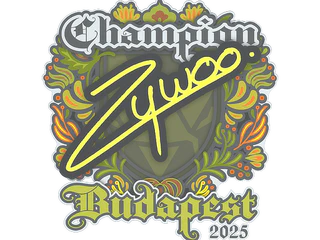 Sticker | ZywOo (Champion) | Budapest 2025